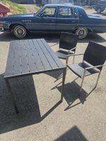 Gartentisch mit 4 Stühlen Aluminium 