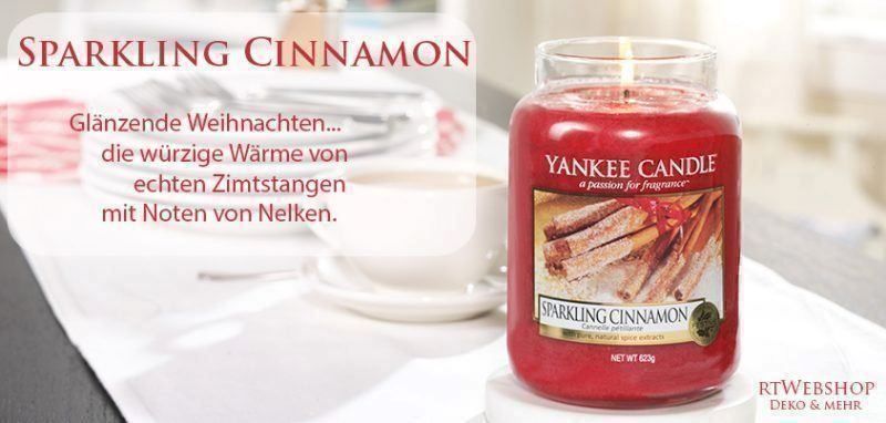 Yankee Candle Candele: Yankee Candle Sparkling Cinnamon Large – Nuovo (secondo la descrizione) da Langwiesen venduto da rtWebshop 1