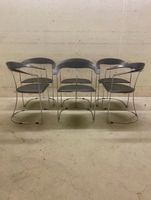 6 Vintage Designerstühle Chromstahl