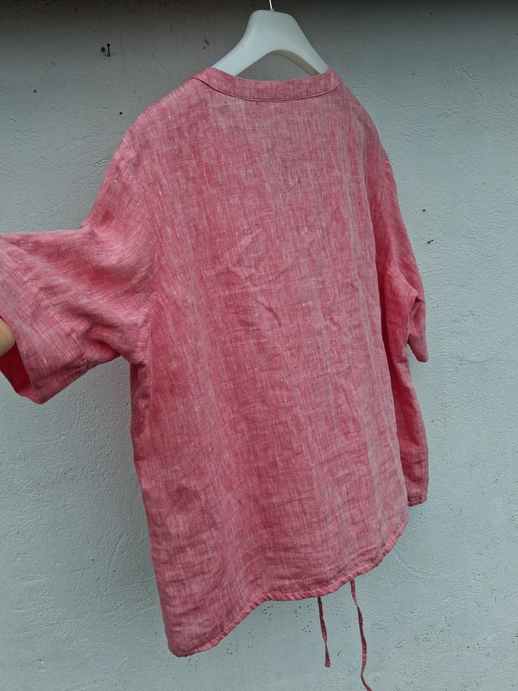 Gerry Weber Camicette: Leinenbluse Gerry Weber, Gr. 48, Lachsfarben, neu – Nuovo e nell'imballaggio originale da Wald ZH venduto da e8e 2