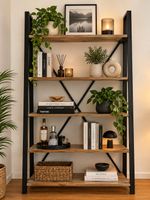 Grosses Industrial Regal Holz & Metall – 120 × 191 cm