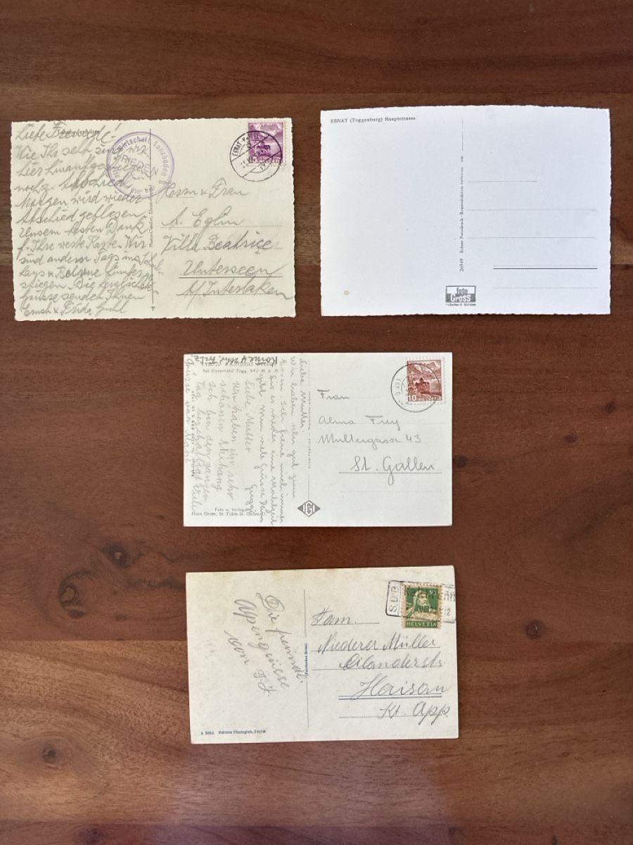 Cartoline postali: 10 Ansichtskarten Schweiz verschiedenes vom Kt. St. Gallen – Usato da Oftringen venduto da Cla.vD.74 3