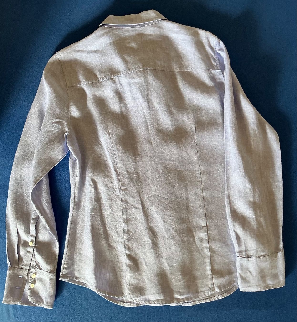 J.Crew Chemisiers: Hellblaue Leinenbluse J.Crew, Gr. 38-40, US 8 – Neuf (Voir description) à Cormondrèche par fra_gn5t 1
