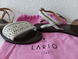 LARIO Sandales cuir / Leder Sandalen N° 37,5 neuves / neu
