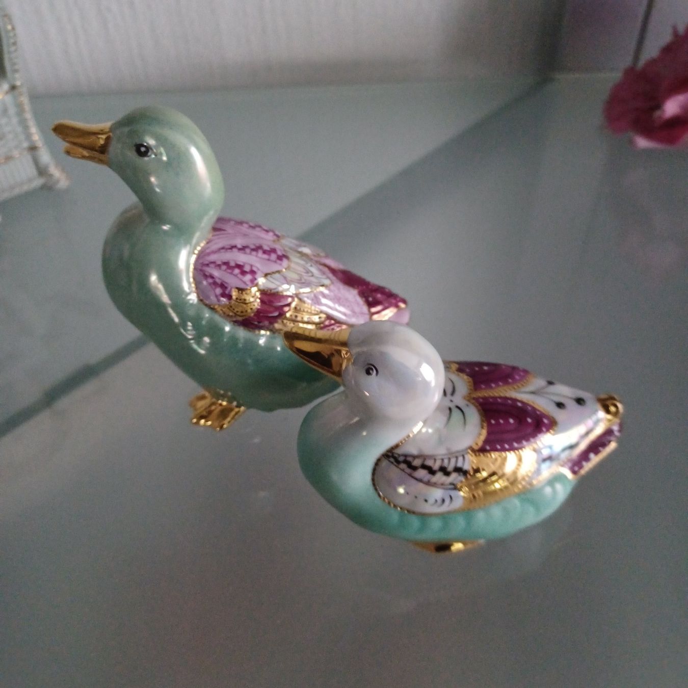 Statuette: 2 herzige kleine handgemalte   Enten – Usato da Abtwil SG venduto da luupsy 2