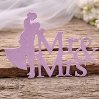 Stanzschablone Mr&Mrs, Hochzeit  NEU