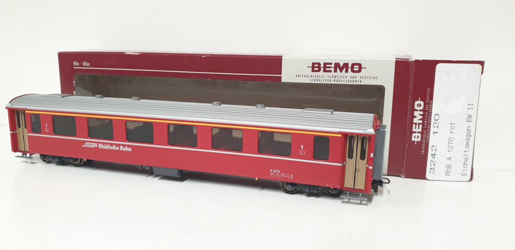 Bemo Modellini di ferrovie: Bemo RhB Einhetswagen EW II  3242 120 – Nuovo (secondo la descrizione) da Geroldswil venduto da TopTrain54