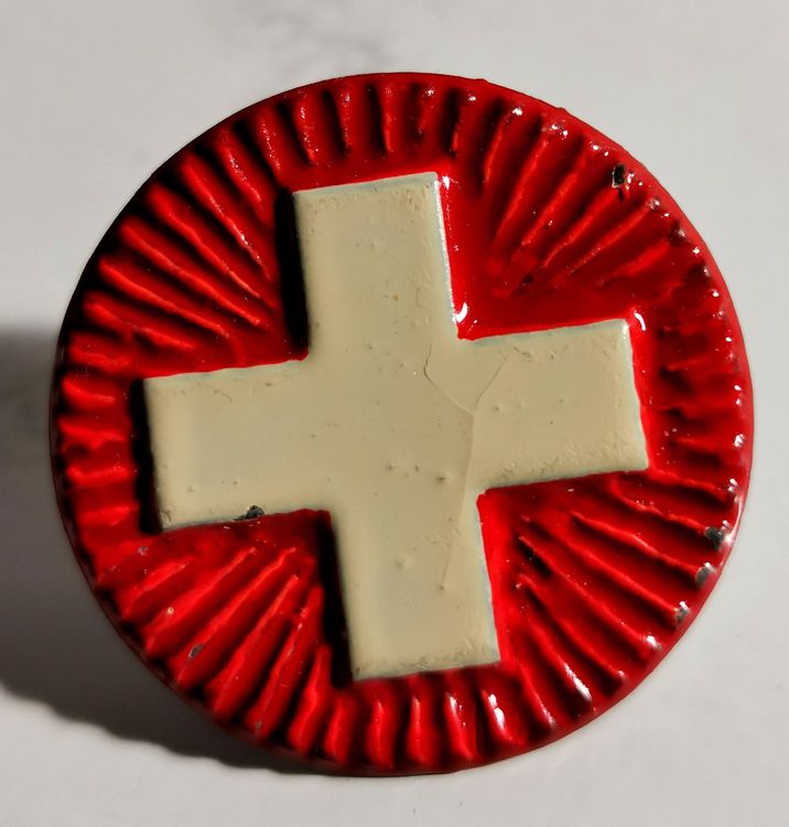 Schweizer Armee Uniformen: Kokarde zu Tschako Ord. 1869 für Truppeneinheiten des Bundes – Gebraucht aus Eschenbach LU von Holiday1