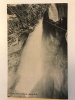 Antike Ansichtskarte Trümmelbach, oberer Fall, 1908