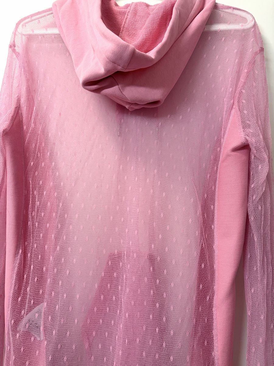 Maglioni & Felpe: Pull à capuche Red Valentino rose en tulle, taille L – Usato da Chêne Bourg venduto da paleios22 5