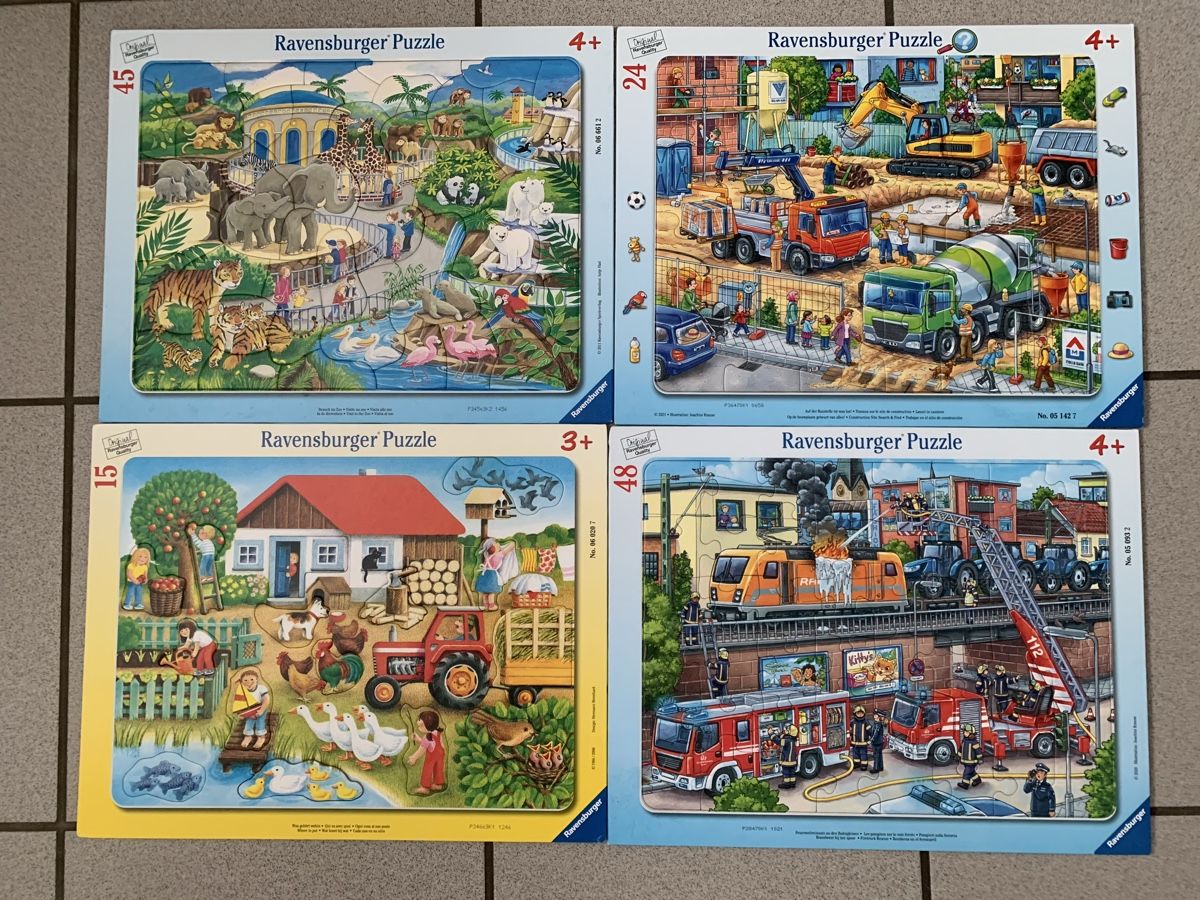 Ravensburger Puzzle: 4 Ravensburger Puzzles – Usato da Egg b. Zürich venduto da ohtannenbaum