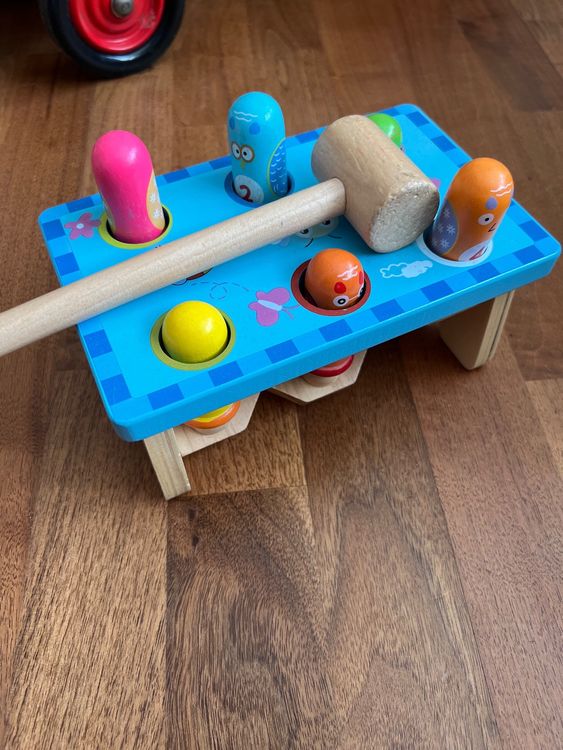 Klopf & Hammerbank Spiel - Motoriktraining Mit Spaß Für Kinder Ab 3 Jahren