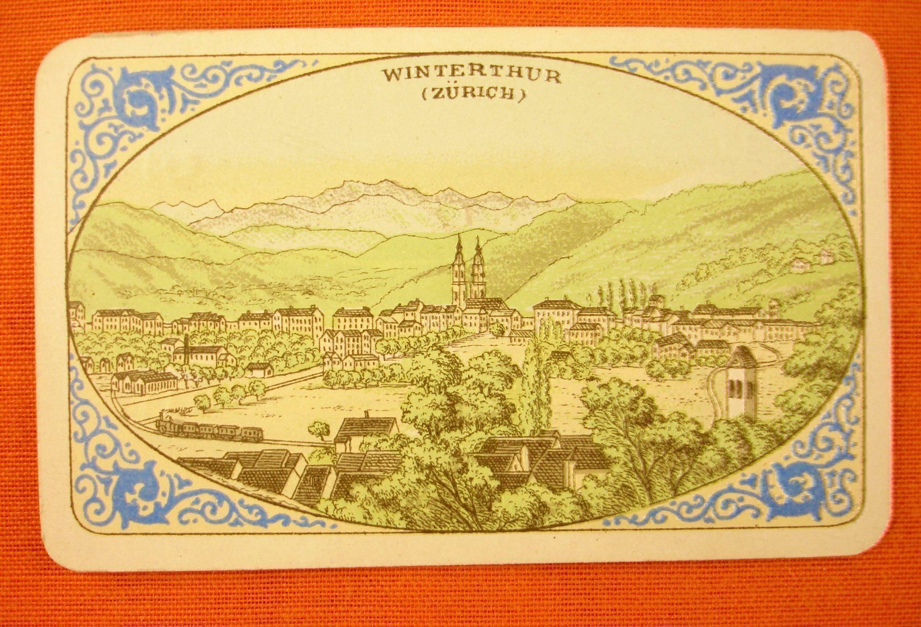 Ansichtskarten: WINTERTHUR, LITHOGRAPHIE UM 1900 – Gebraucht aus Grüningen von Kartensammler