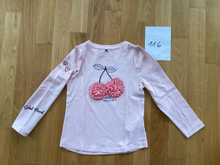 Süsses Mädchen Langarmshirt, Grösse 116 🍒😍