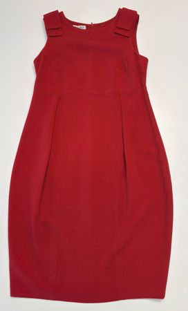 Piu & Piu rotes Cocktailkleid, Gr. 42, Made in Italy