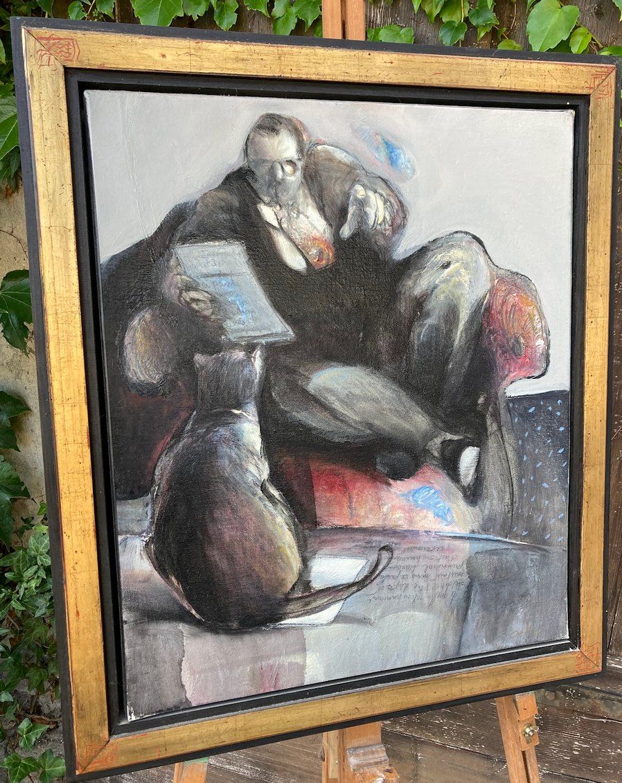 Dipinti: François Anton signé peinture gemälde Art contemporain – Usato da St-Cierges venduto da LeRegain