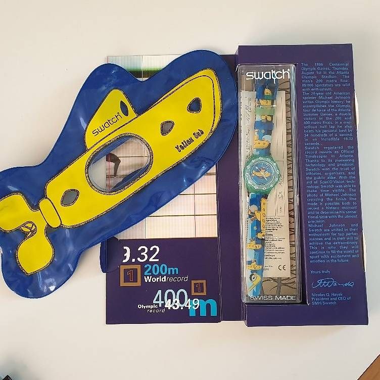 Swatch Orologi: Swatch Scuba 200 YELLOW SUB / NEU & Originalverpackt – Nuovo e nell'imballaggio originale da Wil SG venduto da Drop4