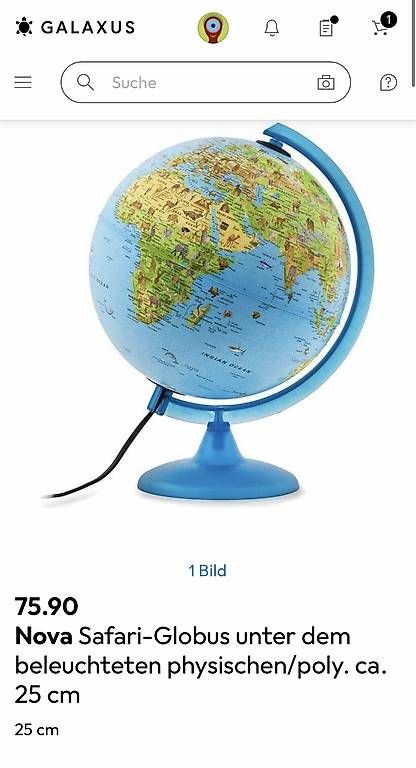 Lampen: Lampe Kinderglobus mit Licht – Gebraucht aus Goldach von tab_njk8 2