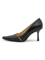 Jimmy Choo Cut-Out Pointed Toe Pump EU 37 Braun