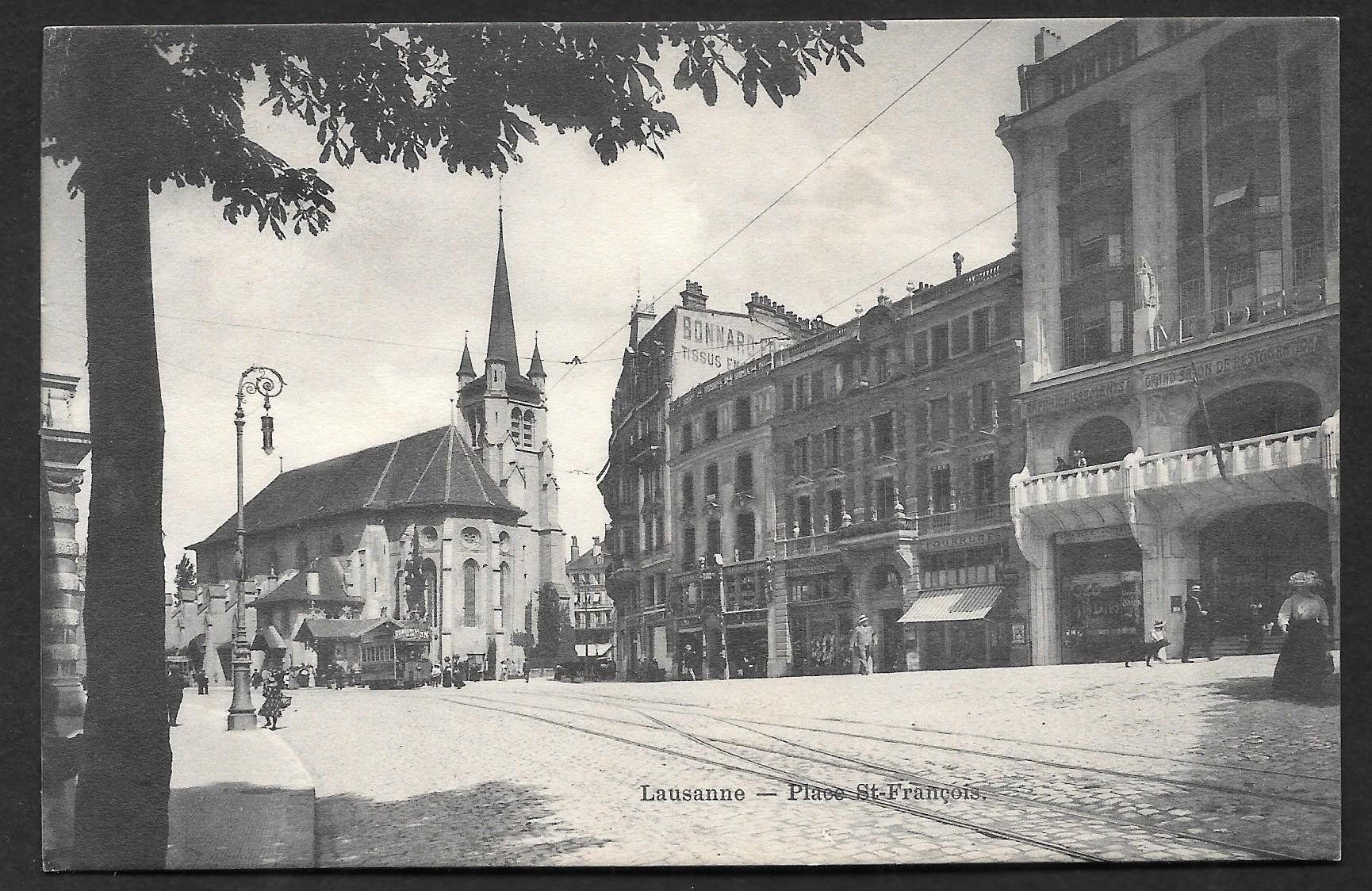 Cartoline postali: Lausanne Place St. François – Usato da Olten venduto da clotaldi