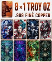 8 x 1 OZ Artworks Kupferbarren