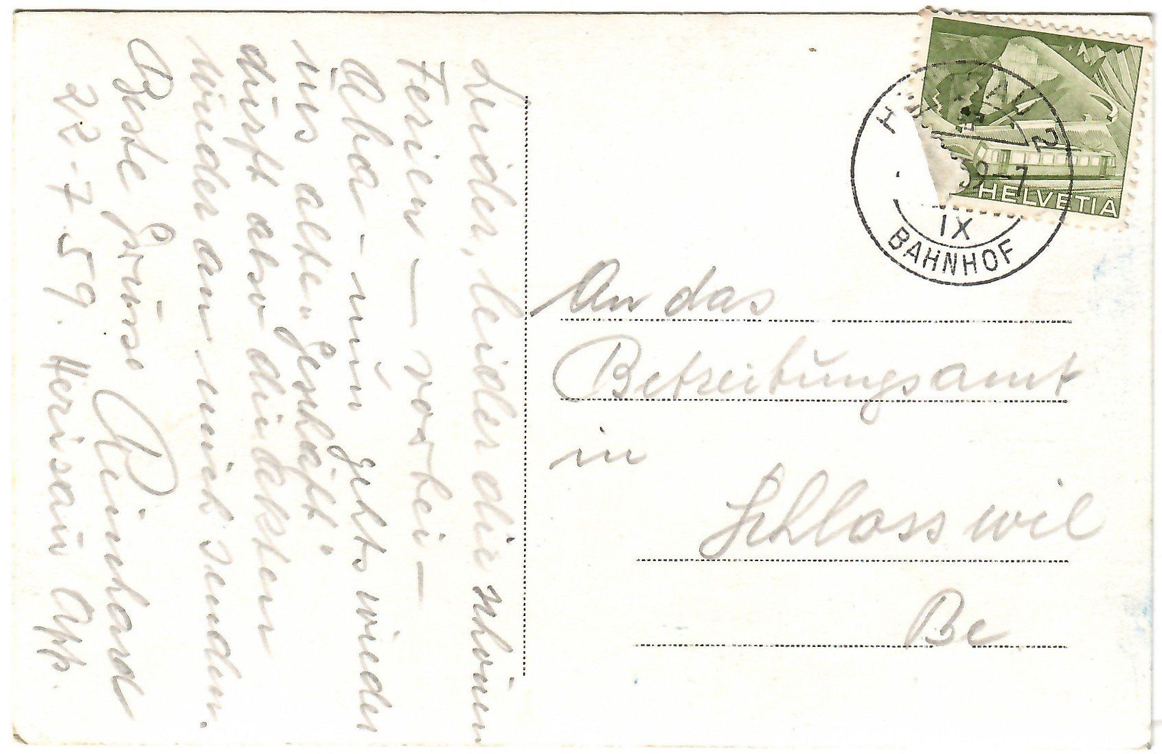Cartoline postali: Ansichtskarte Herisau, Restaurant Taube – Usato da Kerns venduto da etma3 1