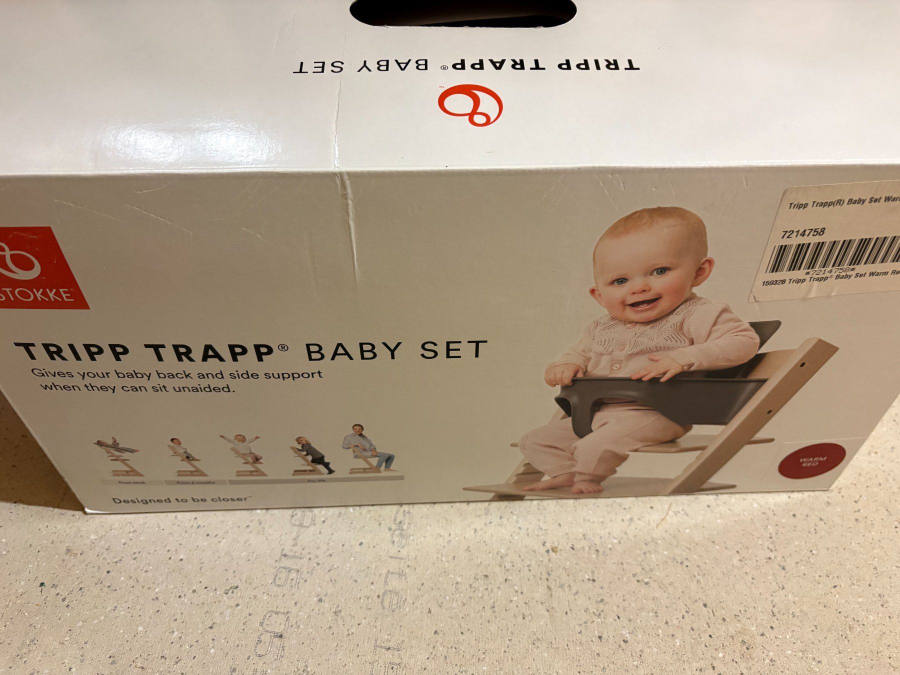 Stokke Seggioloni: Tripp Trapp Baby Set rot – Usato da Zürich venduto da rocketmopper 1