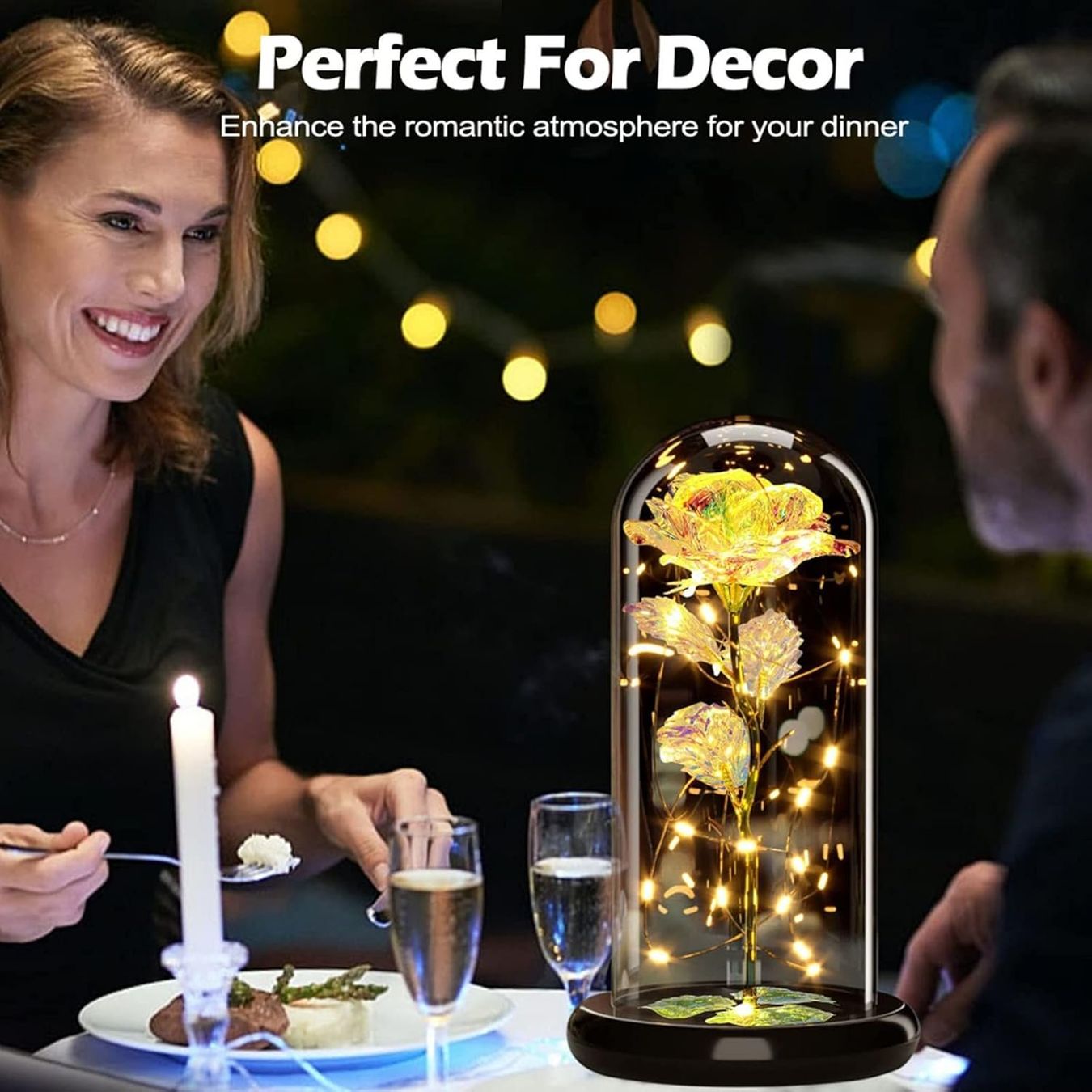 Ghirlande e barre luminose: Infinity Rose in Glaskuppel, LED – Nuovo e nell'imballaggio originale da Nuglar venduto da SaleRitter 3