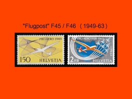 "Flugpost F45 + F46" (1949 / 1963)
