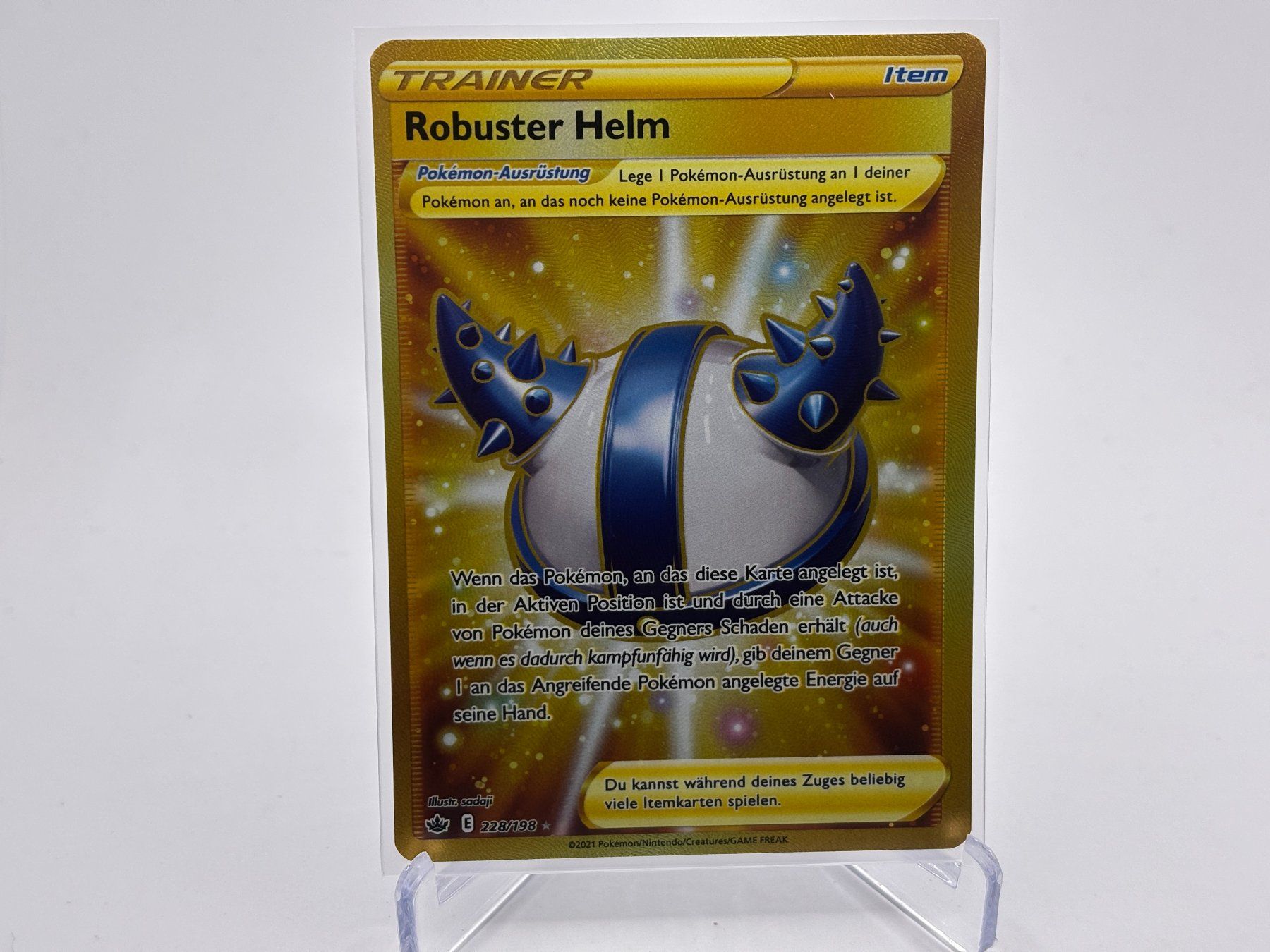 Pokémon Carte collezionabili: Schaurige Herrschaft - Robuster Helm  (CRE 228) - DE – Nuovo (secondo la descrizione) da Allschwil venduto da Bullach