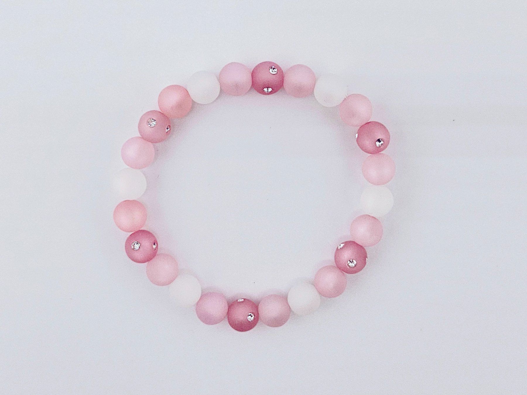 Armbänder & -reifen: Damenarmband Polaris-Perlen Rosa mit Swarovski Elements – Neu und originalverpackt aus Thalwil von Seasons-Schmuck 2