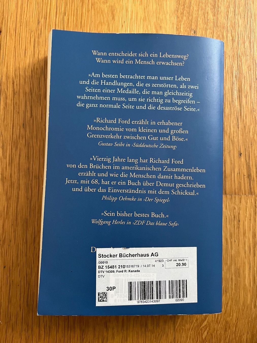 Libri: Taschenbuch "Kanada" von Richard Ford – Usato da Grosswangen venduto da Vita500 1