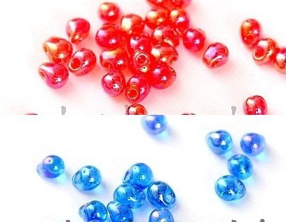 Perle (finte): Glasperle Tropfen 4 x 3mm – Nuovo e nell'imballaggio originale da Schlatt TG venduto da kreativ-atelier