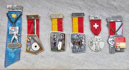 CH Lot de 6 médailles de tir