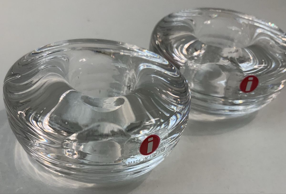 Portacandele: Paire de bougeoire en verre – Usato da rolle venduto da Tontonjulot 8