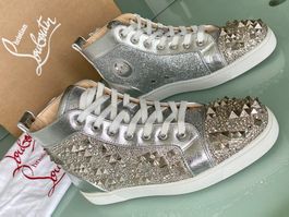 CHRISTIAN LOUBOUTIN Metallic Louis Embellished Sneakers 43.5