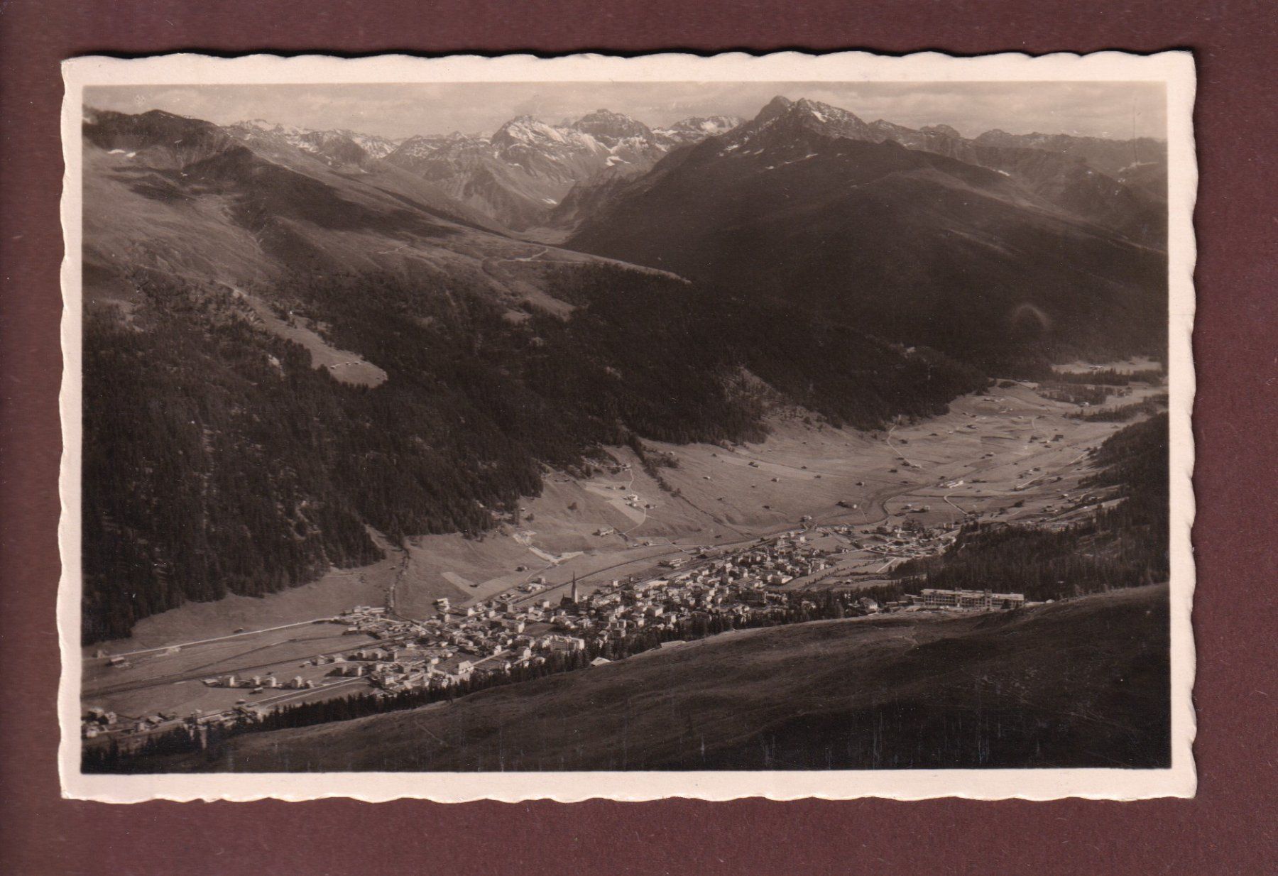 Cartoline postali: DAVOS gegen Sertigtal – Usato da Pully venduto da nicecards