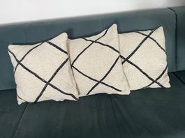 Kissen (& Kissenbezug aus Schafwolle) 3x