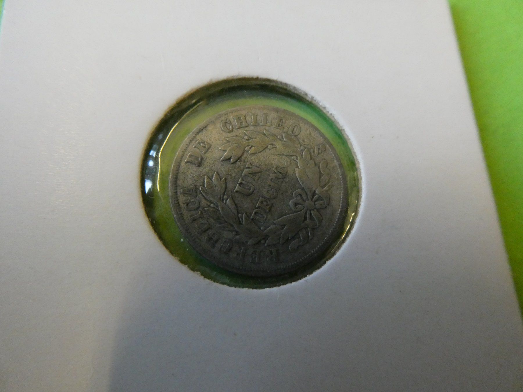 Toutes les monnaies: Chile 1893, 1 Decimo - Silber – D'occasion à Hinterforst par Rohusri 1