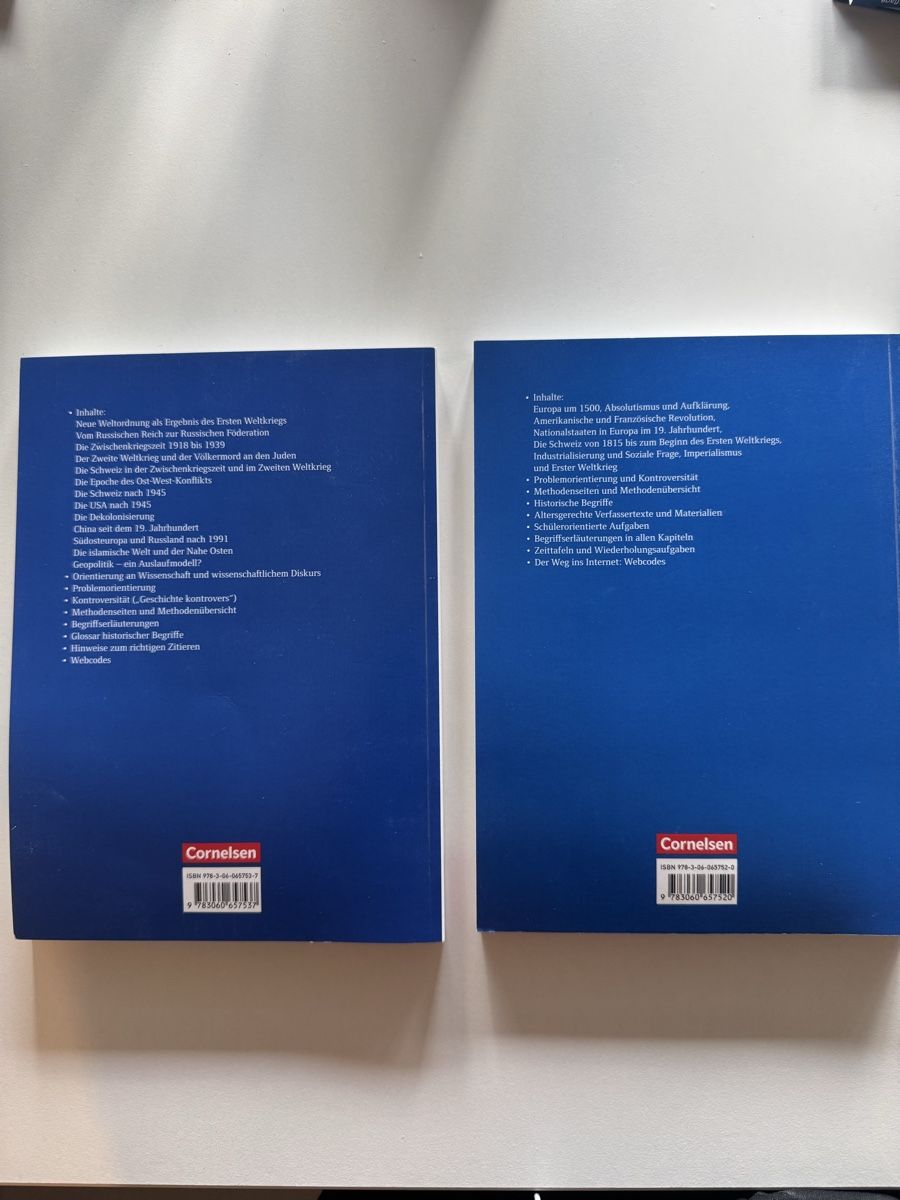 Bücher: Cornelsen Schweizer Geschichtsbuch 2 & 3/4 – Gebraucht aus Zürich von liv.io 1