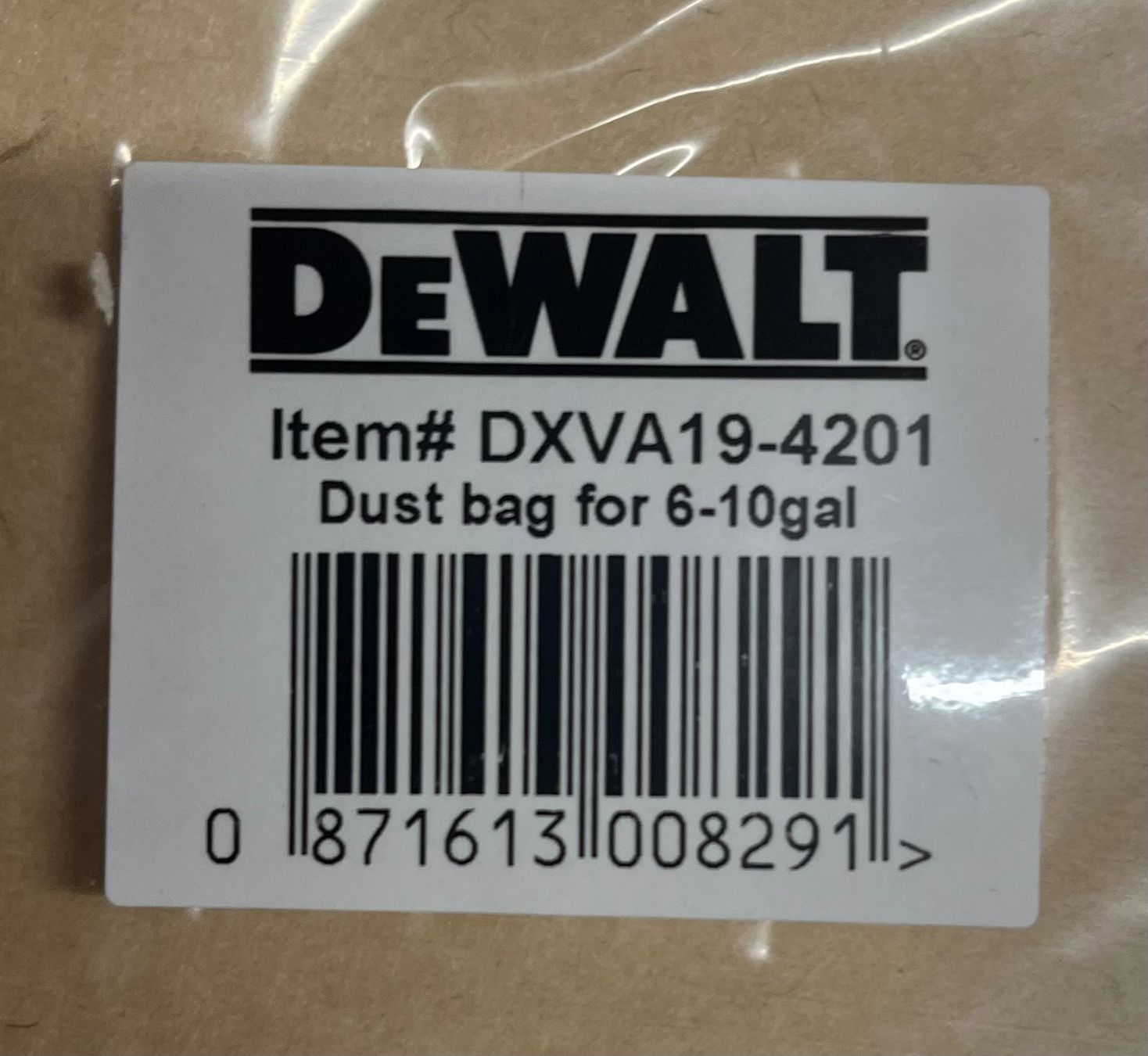 Altro per la casa: Papierfilterbeutel / Staubbeutel zu DeWalt Staubsauger – Nuovo e nell'imballaggio originale da Rüttenen venduto da atwork-tools 2