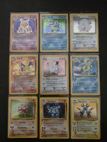 Pokemon Base Set Kompletset 102/102 Vintage Glurak/Charizard