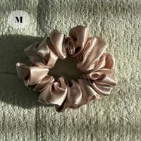 4# pink 100% Mulberry Silk Scrunchie Size M - NEW!