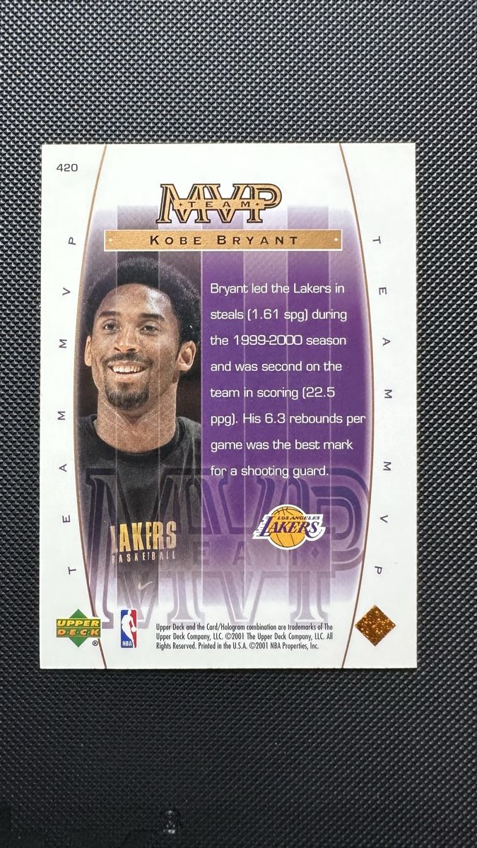 Nba Carte collezionabili: Kobe Bryant Upper Deck MVP Lakers 2001 – Usato da Affoltern am Albis venduto da mr_choppa 1