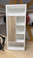 Möbelset zweiteilig - weiss mit Holzoptik