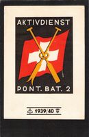 Einheitskarte Nr. 4 Pont.Bat.2 , Aktivdienst