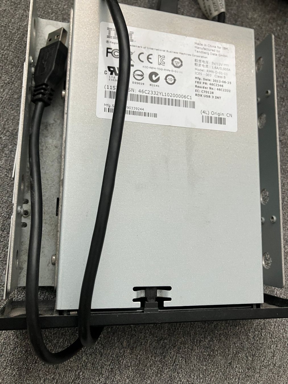 Dischi rigidi: RDX USB 3.0 INT Festplattengehause - Top Zustand! – Usato da Wetzikon ZH venduto da Herbi_58 1