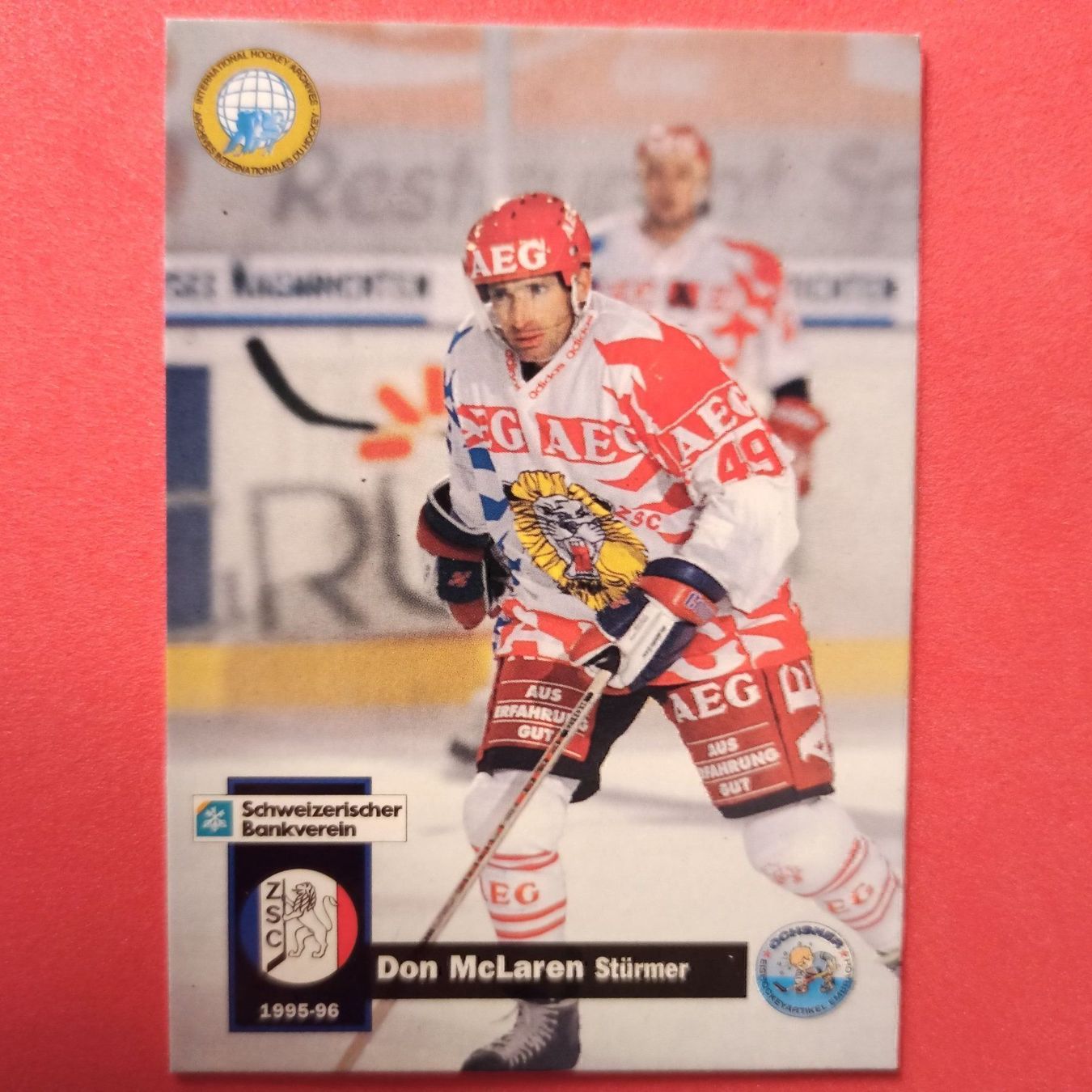 Carte collezionabili: Don McLaren - ZSC Card - 1995/96 – Usato da Dübendorf venduto da kb86_MOVIE