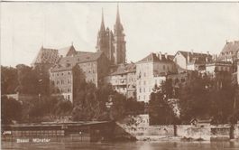 Basel-Schweiz-Militär-Stempel-Karte-Basel 1920