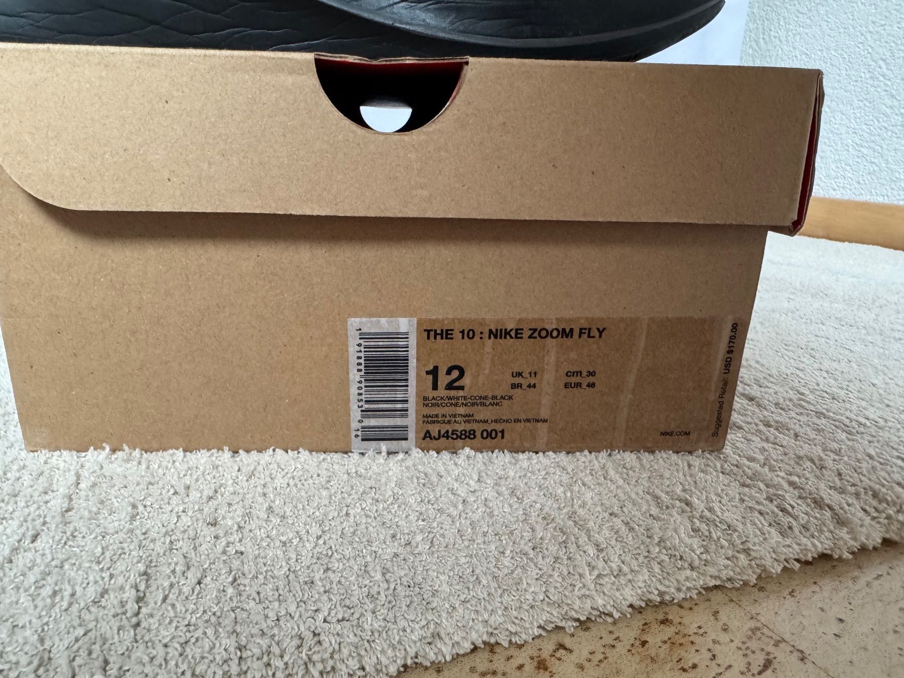 Off-White Scarpe da uomo: Nike Zoom Fly Off-White Black Silver – Usato da Visperterminen venduto da lgresell 4